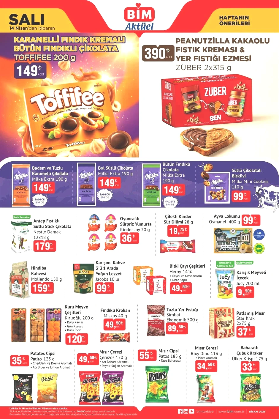 GÜNCEL AFİŞ YAYINDA YEPYENİ BİM AKTÜEL 14-15-17 NİSAN 2026 KATALOĞU - İNDİRİMLİ BROŞÜR TAMAMI || Bimde gelecek hafta ve Cuma ürünleri neler Bim aktüel afişi Sepetli Bisiklet, Tuşlu Telefon, Işıklı Scooter, Drone Getiriyor