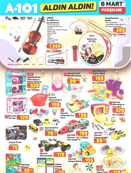 A101 6 MART AKTÜEL ÜRÜNLER KATALOĞU - RAFLARDA || Bu hafta A101 Aldın Aldın broşüründe hangi ürünler var, neler indirimli Tam otomatik kahve makinesi ve çantalı keman A101de