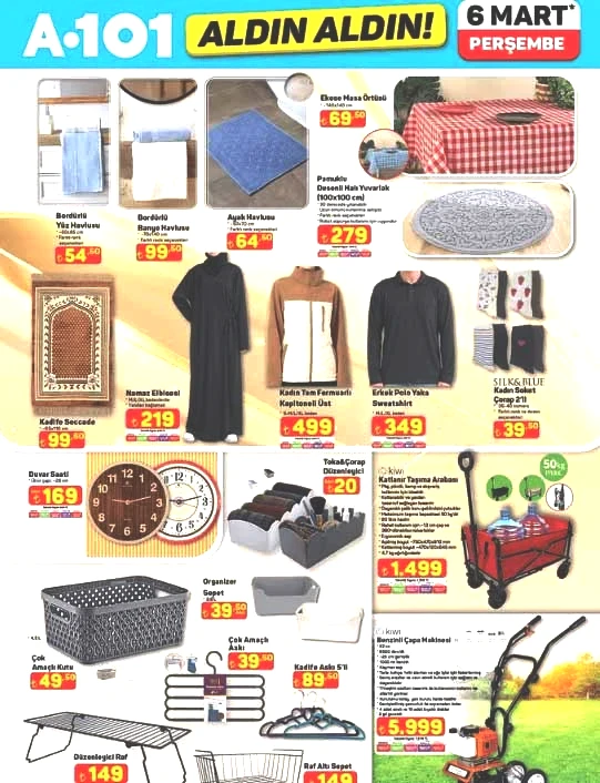 A101 6 MART AKTÜEL ÜRÜNLER KATALOĞU - RAFLARDA || Bu hafta A101 Aldın Aldın broşüründe hangi ürünler var, neler indirimli Tam otomatik kahve makinesi ve çantalı keman A101de