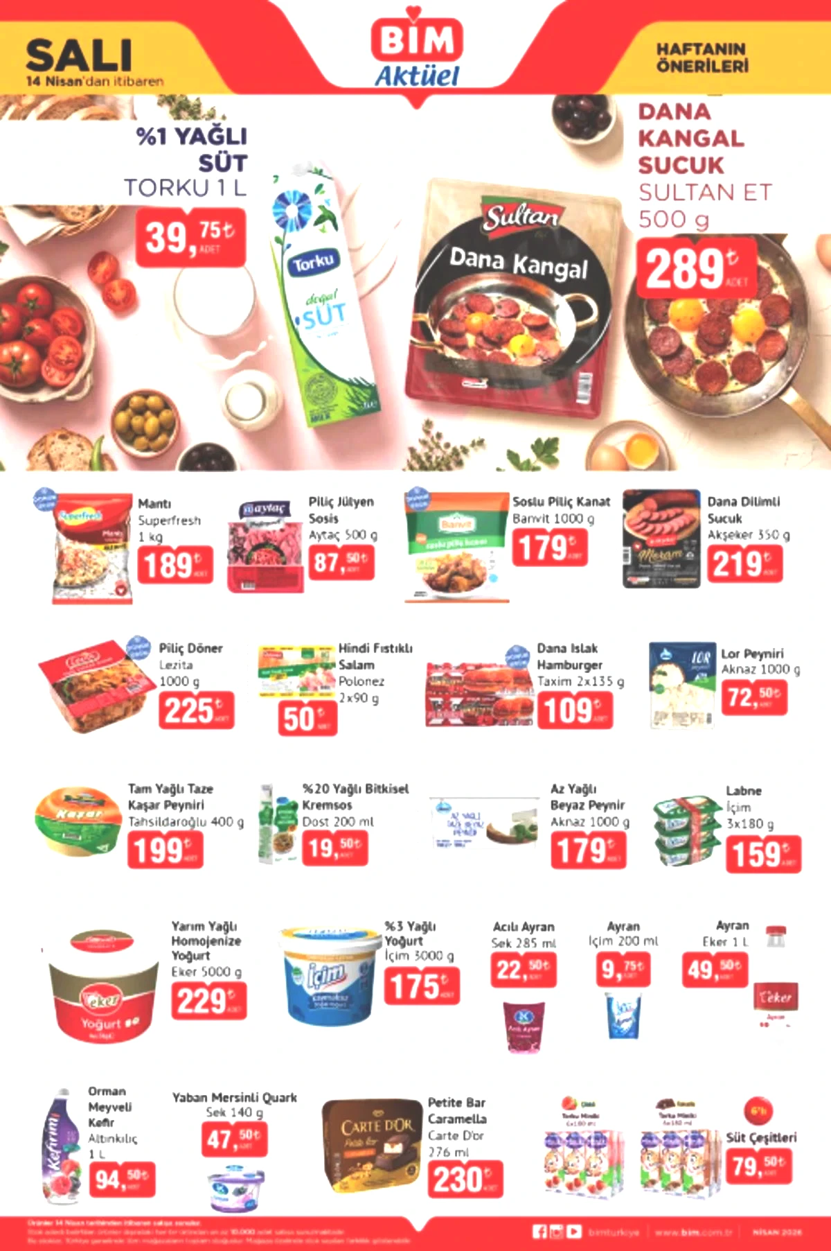 BİM Aktüel Haftanın Önerileri kataloğu