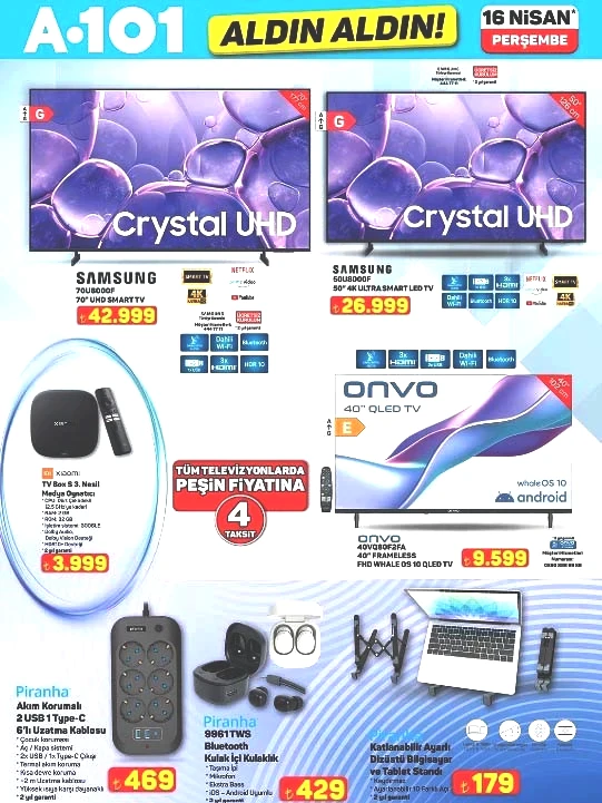 A101 İNDİRİM AFİŞİ 16 NİSAN 2026