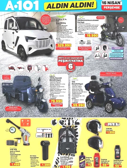 A101 KATALOG BU HAFTA 16 NİSAN 2026 - TAM LİSTE BROŞÜRÜ EN SON ÜRÜNLER