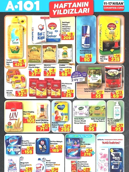 A101 HAFTANIN YILDIZLARI 11-17 NİSAN 2026